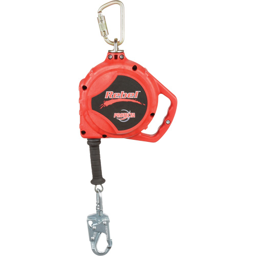 Rebel Self Retracting Lifeline, 33', Galvanized Steel, Swivel Seaboard Timber Mart