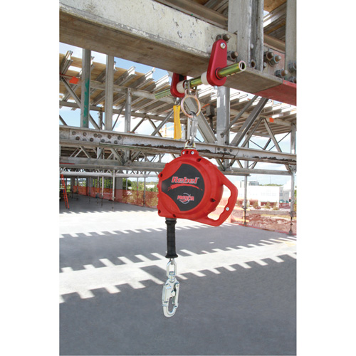 Rebel Self Retracting Lifeline, 33', Galvanized Steel, Swivel Seaboard Timber Mart