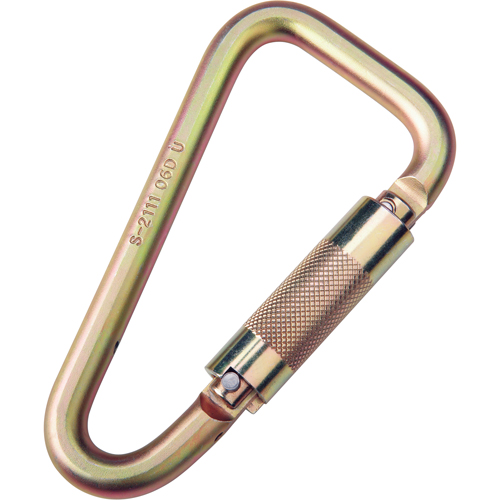 Saflok Carabiners, Steel, 3600 lbs Capacity Seaboard Timber Mart