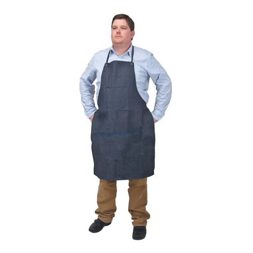 Apron, Cotton, 38" L x 28" W, Blue Seaboard Timber Mart