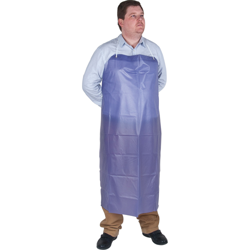 Lightweight Apron, Vinyl, 45" L x 36" W, Blue Seaboard Timber Mart