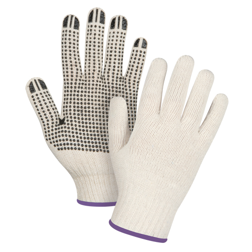 Gants tricot&eacute;s de poids lourd, Poly/coton, Un c&ocirc;t&eacute;, Calibre 7, T-petit Seaboard Timber Mart