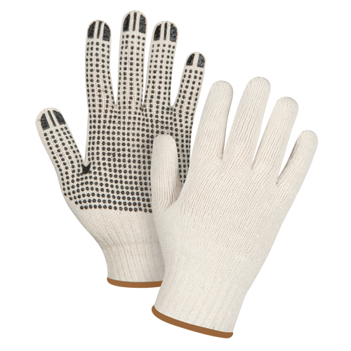 Gants l&eacute;gers tricot&eacute;s &agrave; pois, Poly/coton, Un c&ocirc;t&eacute;, Calibre 7, Grand Seaboard Timber Mart