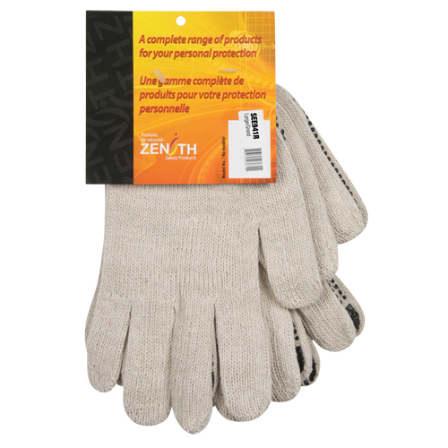 Gants tricot&eacute;s de poids lourd, Poly/coton, Un c&ocirc;t&eacute;, Calibre 7, Grand Seaboard Timber Mart