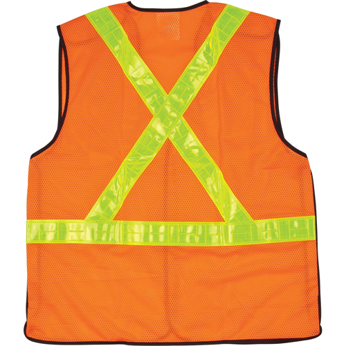 Veste de s&eacute;curit&eacute; pour la circulation d&eacute;tachable en cinq points, Orange haute visibilit&eacute;, Moyen, Polyester Seaboard Timber Mart