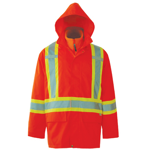 Vestes de s&eacute;curit&eacute; 3 en 1 Journeyman, Polyester, Orange haute visibilit&eacute;, Petit Seaboard Timber Mart