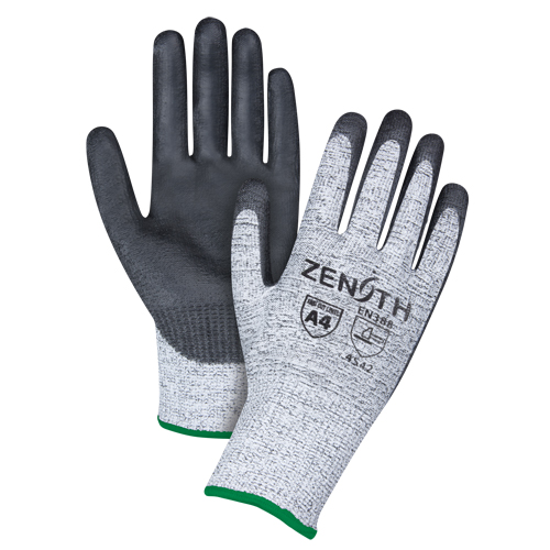 Seamless Stretch Cut-Resistant Gloves, Size Medium/8, 13 Gauge, Polyurethane Coated, HPPE Shell, ANSI/ISEA 105 Level 4/EN 388 Level 5 Seaboard Timber Mart
