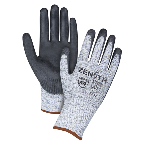 Gants &eacute;lastiques sans coutures r&eacute;sistants &agrave; la coupe, Taille Grand/9, Calibre 13, Rev&ecirc;tement Polyur&eacute;thane, Enveloppe en PEHP, ANSI/ISEA 105 niveau 4/EN 388 niveau 5 Seaboard Timber Mart
