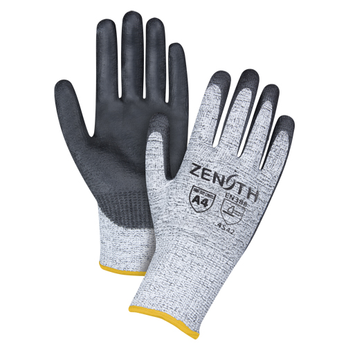 Seamless Stretch Cut-Resistant Gloves, Size 2X-Large/11, 13 Gauge, Polyurethane Coated, HPPE Shell, ANSI/ISEA 105 Level 4/EN 388 Level 5 Seaboard Timber Mart