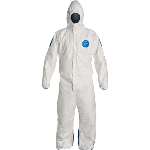 Hooded Coveralls, X-Large, Blue/White, Tyvek&reg; 400 D Seaboard Timber Mart