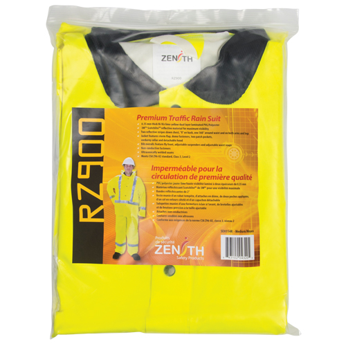 Imperm&eacute;able pour la circulation de premi&egrave;re qualit&eacute; RZ900, Polyester/PVC, Moyen, Jaune lime Seaboard Timber Mart