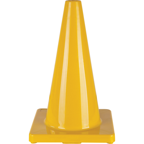 Coloured Traffic Cone, 18", Yellow Seaboard Timber Mart