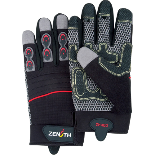 ZM400 Premium Mechanic's Gloves, Synthetic Palm, Size X-Large Seaboard Timber Mart