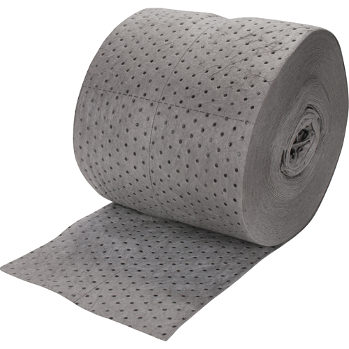 Rouleaux absorbants li&eacute;s de premi&egrave;re qualit&eacute;, Lourd, 150' lo x 15" la, Absorption 25 gal. Seaboard Timber Mart