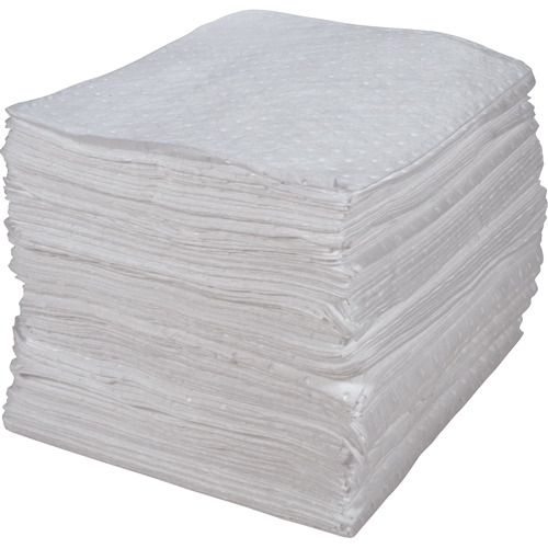 Premium Bonded Sorbent Pads, Oil Only, 15" x 17", 30 gal. Absorbancy Seaboard Timber Mart