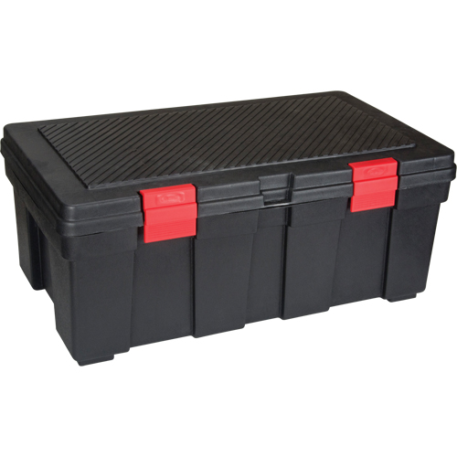 Water Resistant Storage Container, 33" W x 19" D x 13" H, Black Seaboard Timber Mart