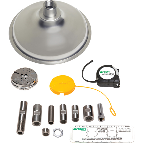 Axion Advantage&reg; Shower & Eye/Face Wash Upgrade Kit with Stainless Steel Eye/Face Wash Head & Showerhead Seaboard Timber Mart