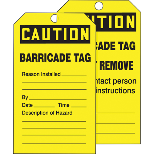 Tags By-The-Roll Safety Tags, Cardstock, 3" W x 6-1/4" H, English Seaboard Timber Mart