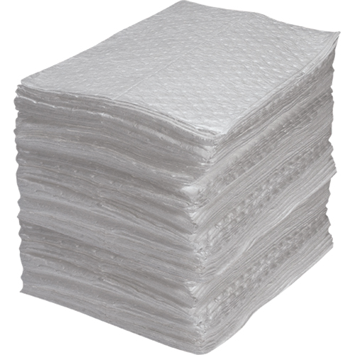 Industrial-Grade Fine Fibre Sorbent Pads, Oil Only, 15" x 17", 40 gal. Absorbancy Seaboard Timber Mart