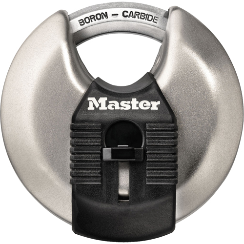 Magnum&reg; Disc Padlock, Silver, Keyed Different, Hardened Steel, 2-3/4" Width Seaboard Timber Mart