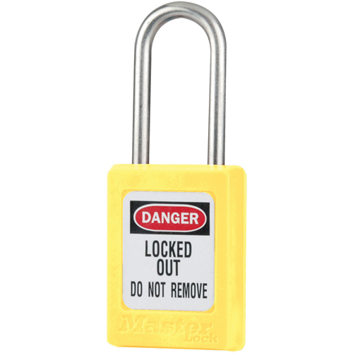 Cadenas de s&eacute;curit&eacute; S31 Zenex, Jaune, Cl&eacute;s diff&eacute;rentes, Thermoplastique, Largeur de 1-3/8" Seaboard Timber Mart