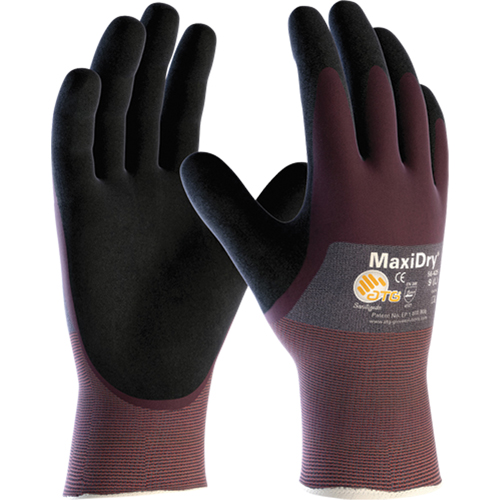 MaxiDry&reg; Gloves, Medium, Foam Nitrile Coating, 18 Gauge, Nylon Shell Seaboard Timber Mart