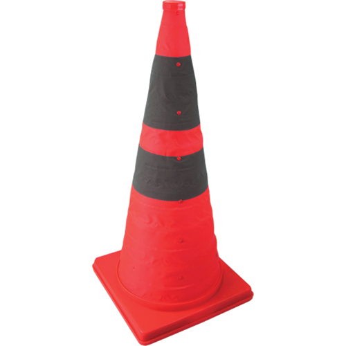 Collapsible Lighted Cone, 28" H, Orange Seaboard Timber Mart