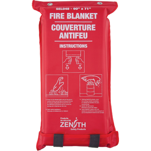 Fire Blanket, Fibreglass, 60"W x 71"L Seaboard Timber Mart