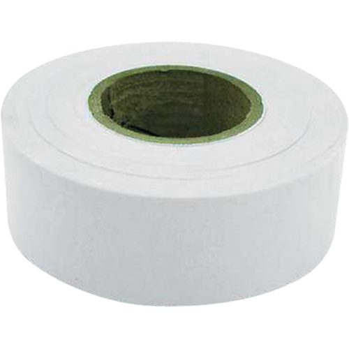 Flagging Tape, 1.2" W x 300' L, White Seaboard Timber Mart