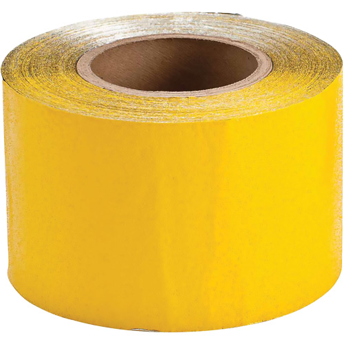 Ruban de marquage temporaire pour la chauss&eacute;e, 4" x 150', Vinyle, Jaune Seaboard Timber Mart