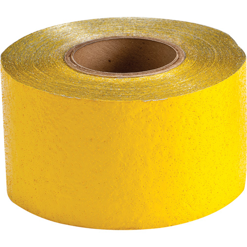 Temporary Pavement Marking Tape, 4" x 150', Retro Reflective, Yellow Seaboard Timber Mart