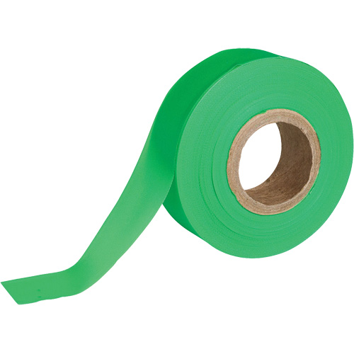 Flagging Tape, 1.188" W x 150' L, Fluorescent Green Seaboard Timber Mart