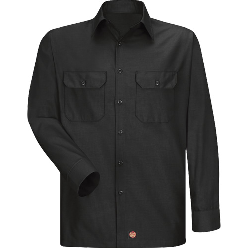 Long Sleeve Ripstop Shirt, Men's, 3X-Large, Black Seaboard Timber Mart