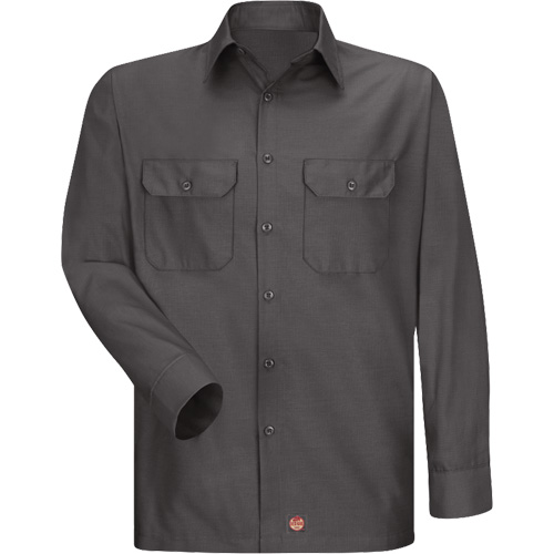 Long Sleeve Ripstop Shirt, Men's, 3X-Large, Charcoal Seaboard Timber Mart