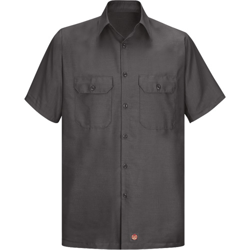 Short Sleeve Ripstop Shirt, Men's, 3X-Large, Charcoal Seaboard Timber Mart