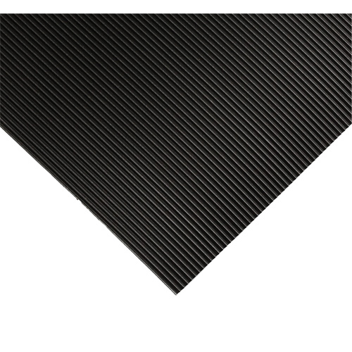 Corrugated Switchboard Matting No.702, 2' W x 20' L, 1/4" Thickness, Black, PVC Seaboard Timber Mart