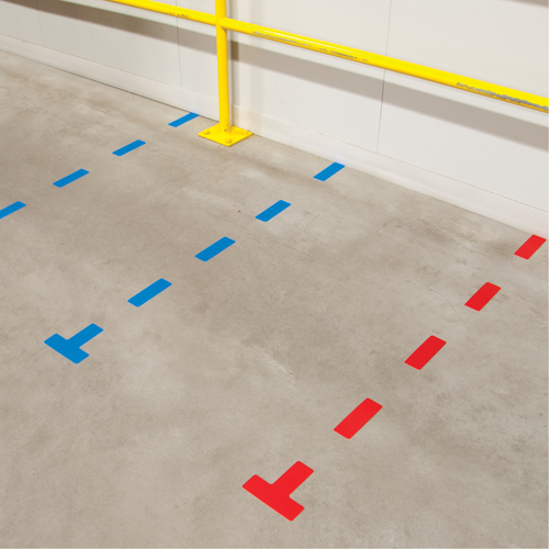 Marqueurs all&eacute;g&eacute;e/5S Armor Stripe, T, 6" lo x 6" la, Rouge, Plastique Seaboard Timber Mart