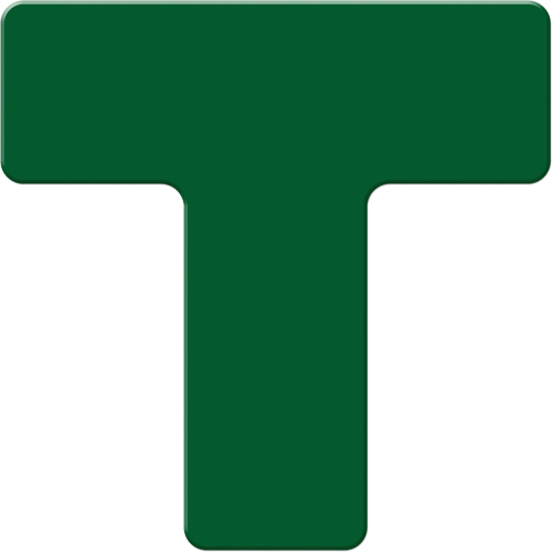 Marqueurs all&eacute;g&eacute;e/5S Armor Stripe, T, 6" lo x 6" la, Vert, Plastique Seaboard Timber Mart