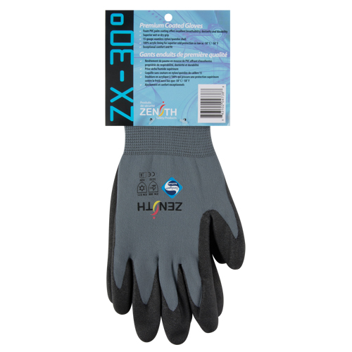 Gants enduits de premi&egrave;re qualit&eacute; ZX-30°, 8/Moyen, R&ecirc;vetement PVC, Calibre 15, Enveloppe en Nylon Seaboard Timber Mart