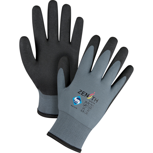 Gants enduits de premi&egrave;re qualit&eacute; ZX-30°, 10/T-Grand, R&ecirc;vetement PVC, Calibre 15, Enveloppe en Nylon Seaboard Timber Mart
