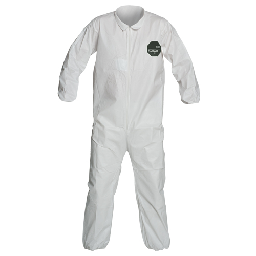 ProShield&reg; 50 Coveralls, Small, White, Microporous Seaboard Timber Mart