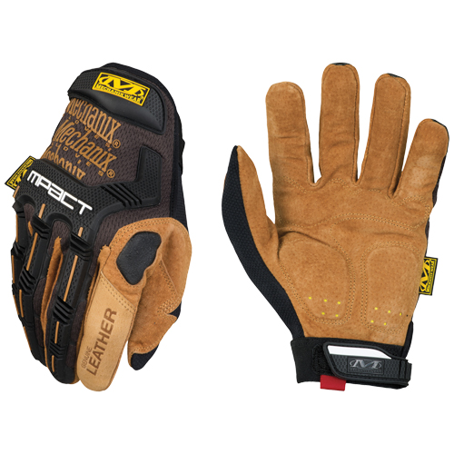 M-Pact&reg; Gloves, Small, Grain Leather Palm, Hook & Loop Cuff Seaboard Timber Mart