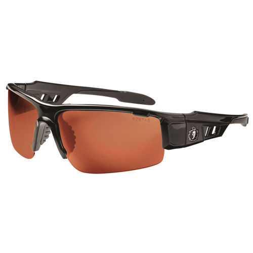 Lunettes de s&eacute;curit&eacute; Skullerz Dagr, Lentille Cuivre, Anti-&eacute;gratignures/Polaris&eacute;, ANSI Z87+/R&eacute;pond ou surpasse la norme CSA Z94.3 Seaboard Timber Mart