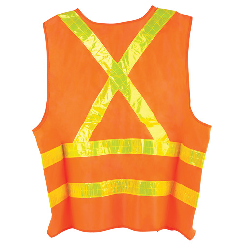 Dynamic Traffic Vest, High Visibility Orange, Large, Polyester Seaboard Timber Mart