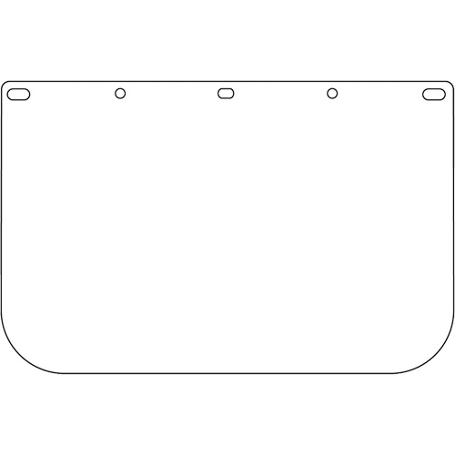 Dynamic Die Cut Faceshield Visor, Polycarbonate, Clear Tint Seaboard Timber Mart