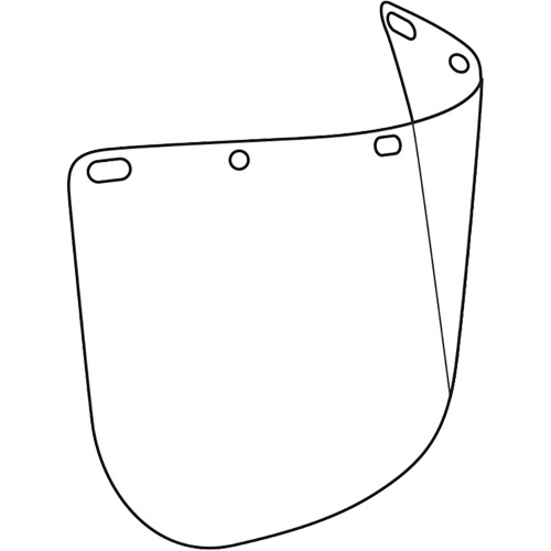 Dynamic Die Cut Faceshield Visor, Polycarbonate, Clear Tint Seaboard Timber Mart