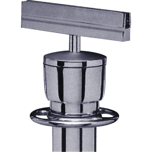 Sign Bracket for Portable Post, Satin Chrome Seaboard Timber Mart