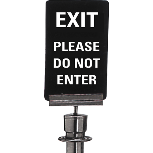 "Exit: Please Do Not Enter" Crowd Control Sign, 11" x 7", Plastic, English Seaboard Timber Mart