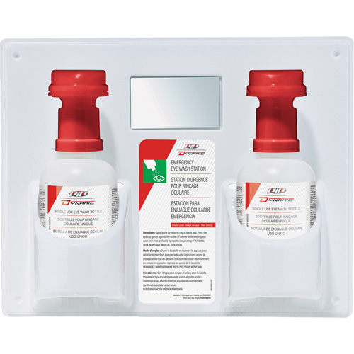 Dynamic Single-Use Eyewash Station with Isotonic Solution, Double Seaboard Timber Mart
