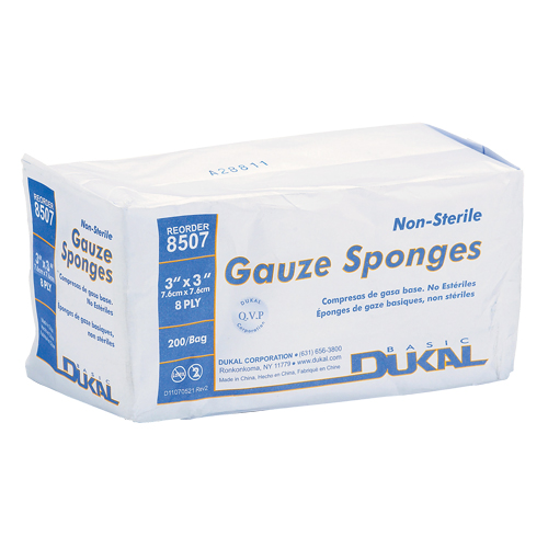 Dynamic Gauze Sponge, Pad, 3" L x 3" W, Medical Device Class 1 Seaboard Timber Mart
